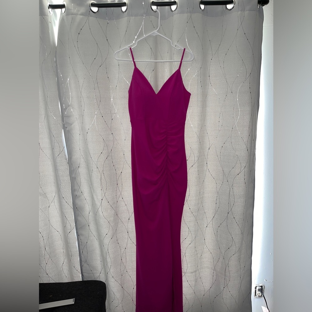Long pink dress